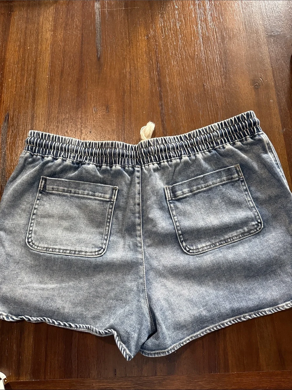 Maurices Light and Dark Blue Denim Skirt